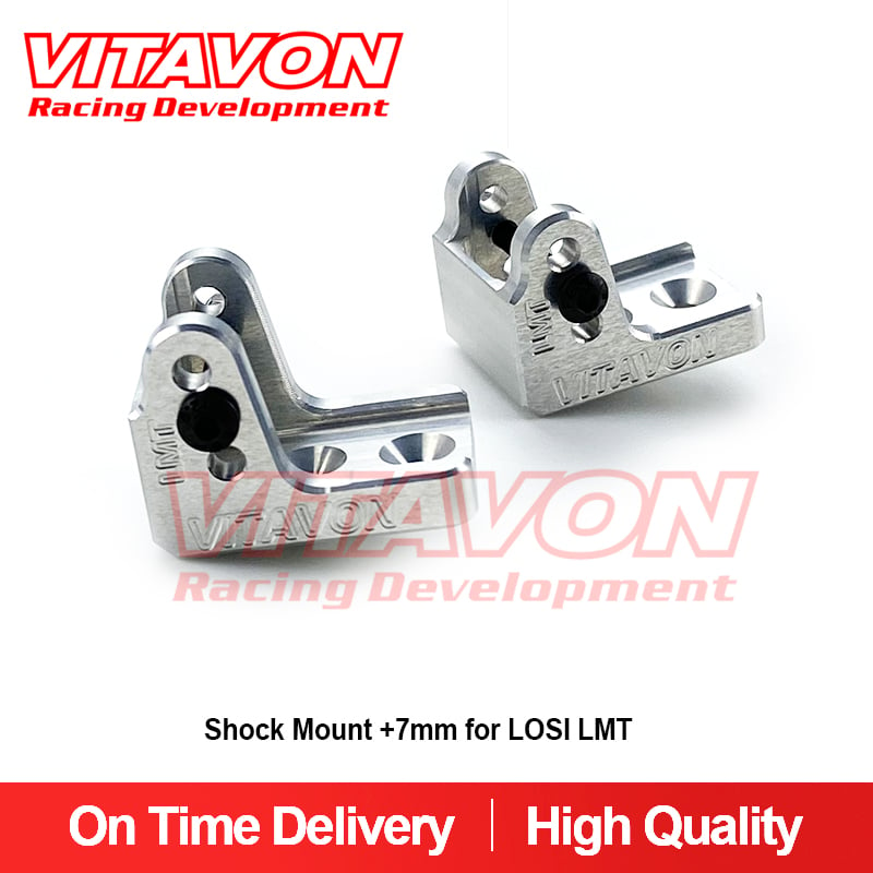 VITAVON LMT CNC Alu#7075 Shock Mount +7mm for LOSI LMT Grave Digger 1/10