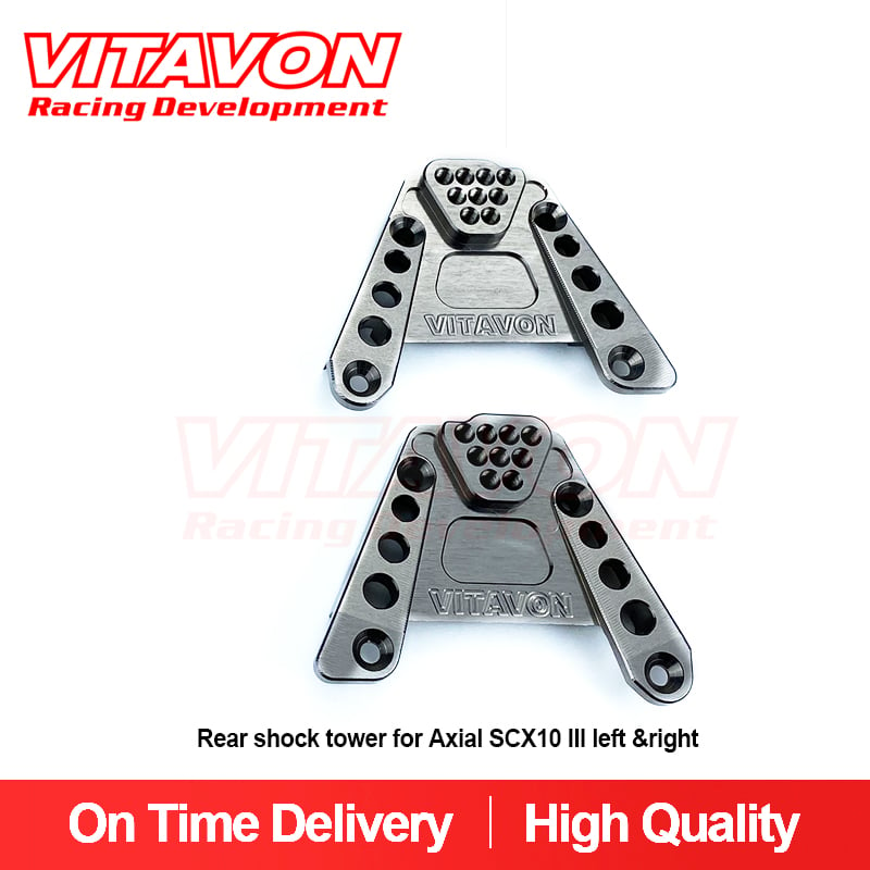 VITAVON CNC Aluminum 7075 Rear shock tower for Axial SCX10 III left &right