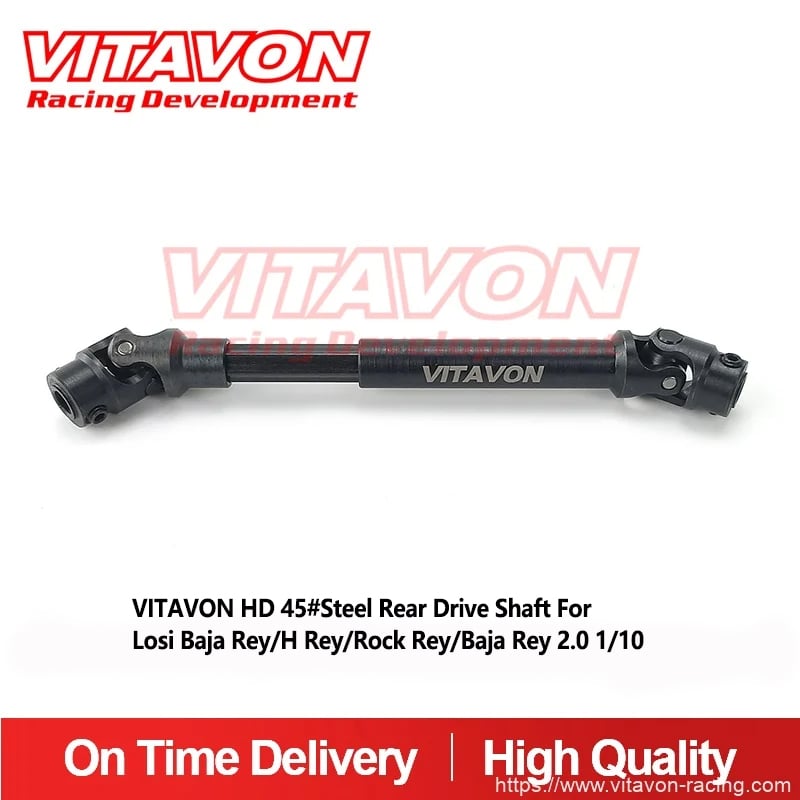 VITAVON HD 45#Steel Rear Drive Shaft for Losi Baja Rey/H Rey/Rock Rey/Baja Rey 2.0 1/10