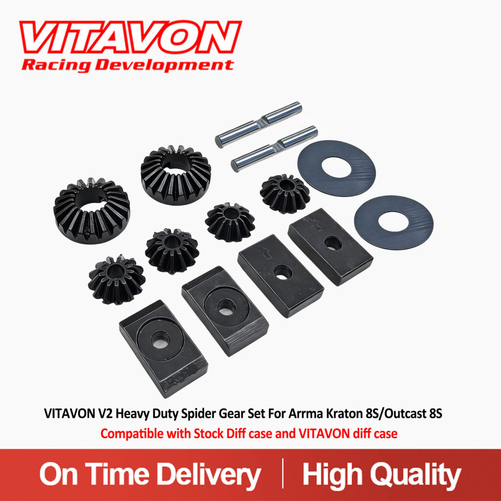 VITAVON ARRMA KRATON8S用パーツセット VitavonVITAVON CNC HD Spider Gear/Diff Gear Set for Arrma Kraton