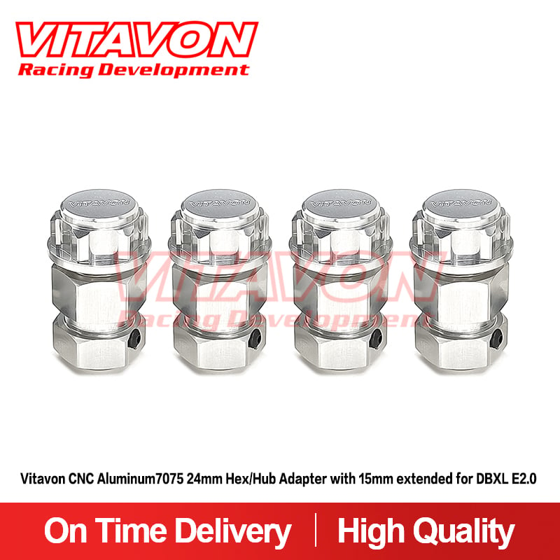 Vitavon DBXL E2.0 CNC Aluminum7075 24mm Hex/Hub Adapter with 15mm extended