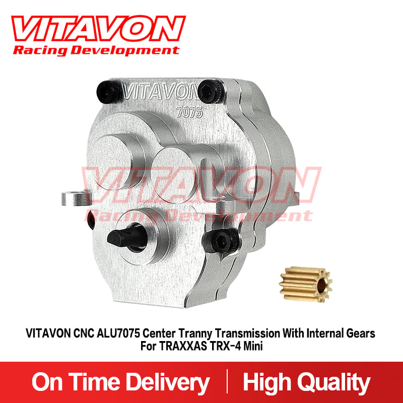 VITAVON CNC ALU7075 Center Tranny Transmission With Gears For TRAXXAS TRX-4 Mini