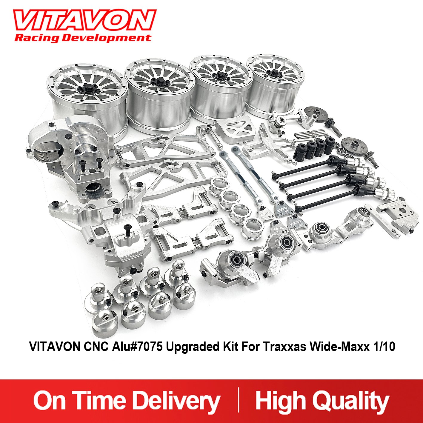 VITAVON CNC Alu#7075 Upgraded Kit For Traxxas Wide-Maxx 1/10