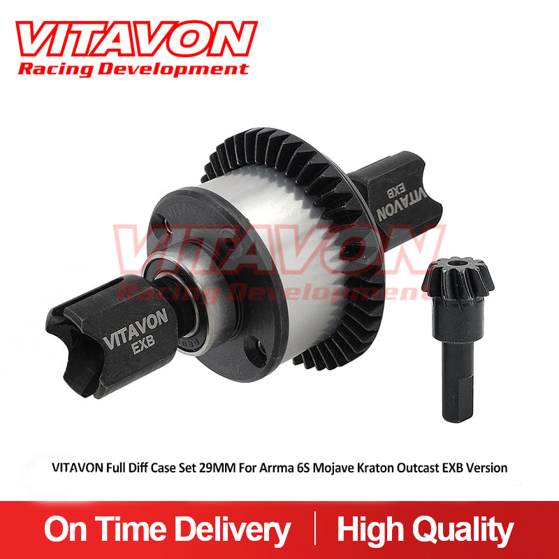 VITAVON Full Diff Case Set 29MM With 10/43T Gear set For Arrma 6S Mojave Kraton Outcast EXB Version