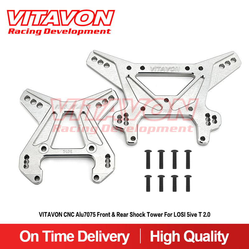 VITAVON CNC Alu7075 Front & Rear Shock Tower For LOSI 5ive T 2.0