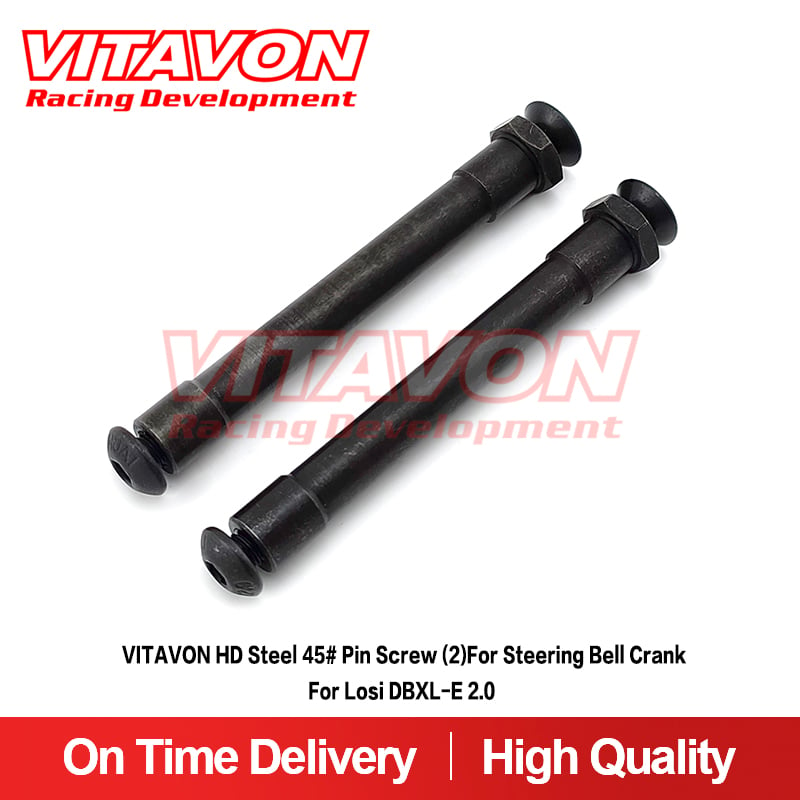 VITAVON HD Steel 45# Pin Screw (2)For Steering Bell Crank for For Losi DBXL-E 2.0