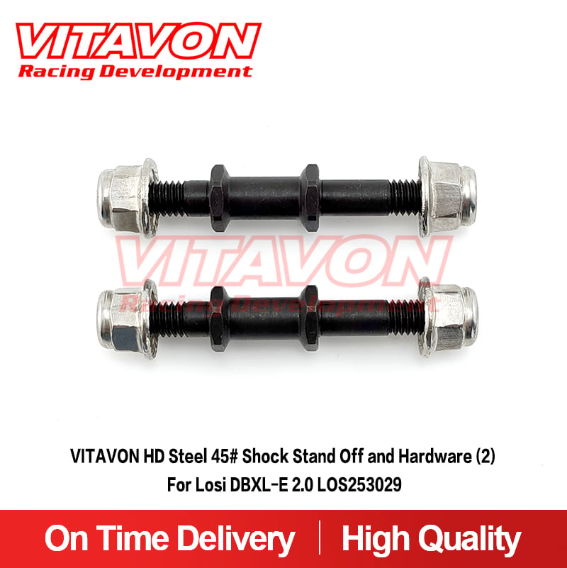 VITAVON HD Steel 45# Shock Stand Off &Hardware (2) For Losi DBXL-E 2.0 LOS253029