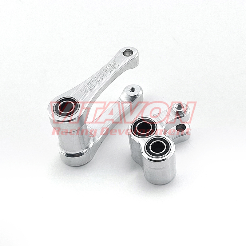 Aluminum 7075-T6 Knuckle & Pull Rod Upgrade Kit For LOSI 1/4 Promoto-MX Motorcycle (LOS06000/LOS06002) - Red - View #2