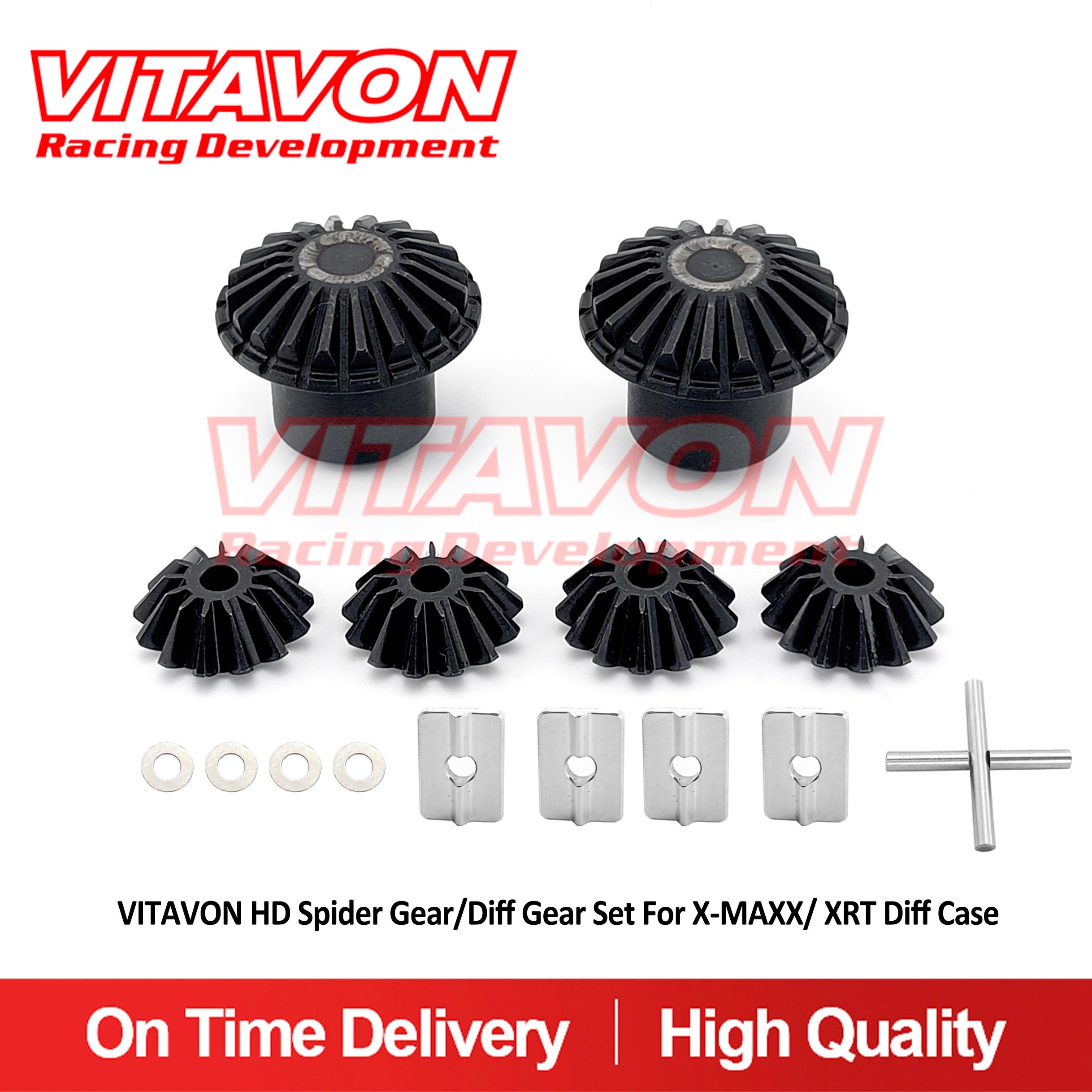 VITAVON HD Spider Gear/Diff Gear Set For X-MAXX/ XRT Diff Case