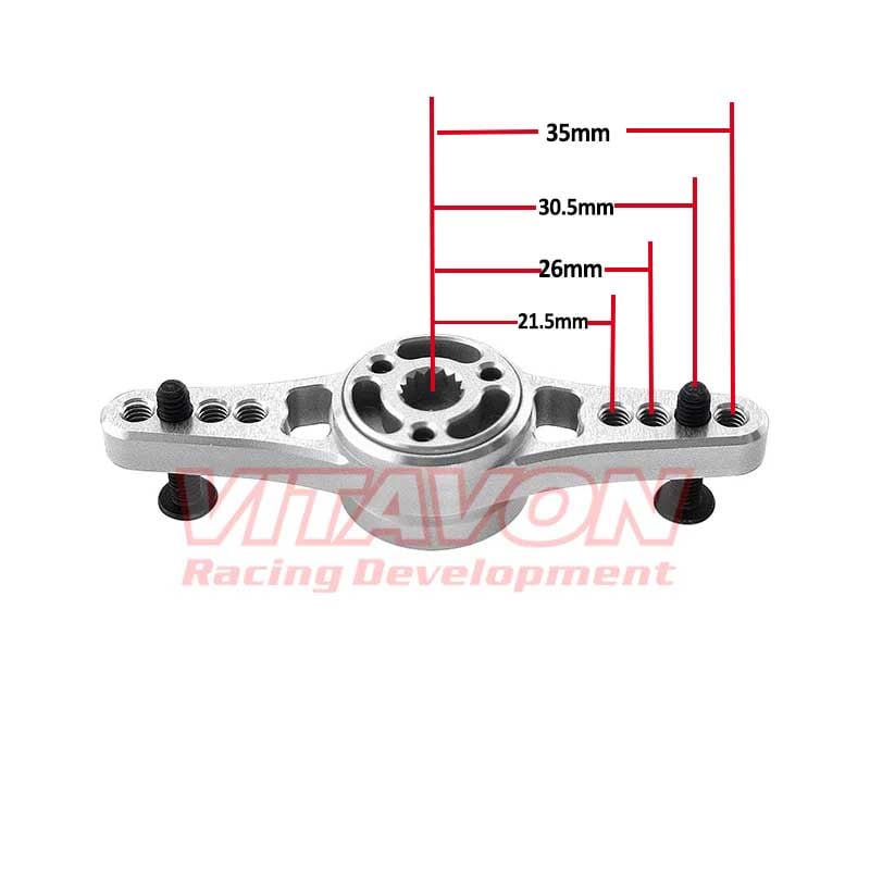 VITAVON CNC Alu7075 Adjustable Double Side 15T Servo Arm For Losi DBXL/5B/5T