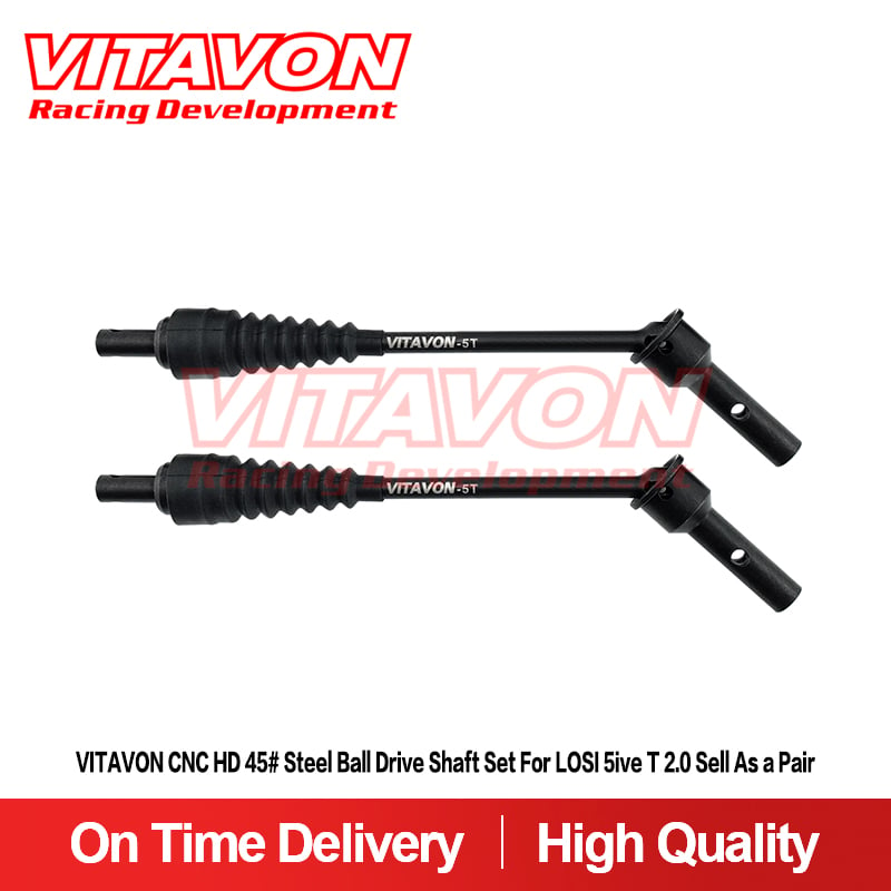 VITAVON CNC HD 45# Steel Ball Drive Shaft Set For LOSI 5ive T 2.0 Sell As a Pair