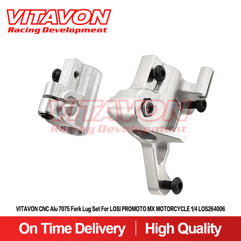 VITAVON CNC Alu 7075 Fork Lug Set For LOSI PROMOTO MX MOTORCYCLE 1/4 LOS264006