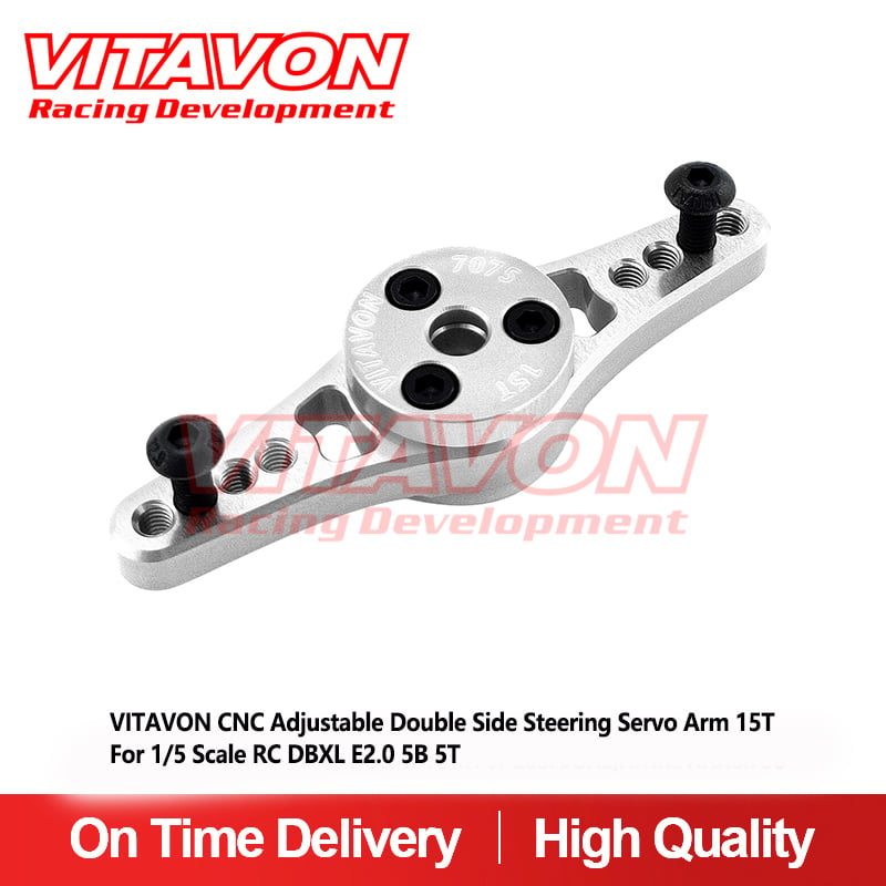 VITAVON CNC Alu7075 Adjustable Double Side 15T Servo Arm For Losi DBXL/5B/5T