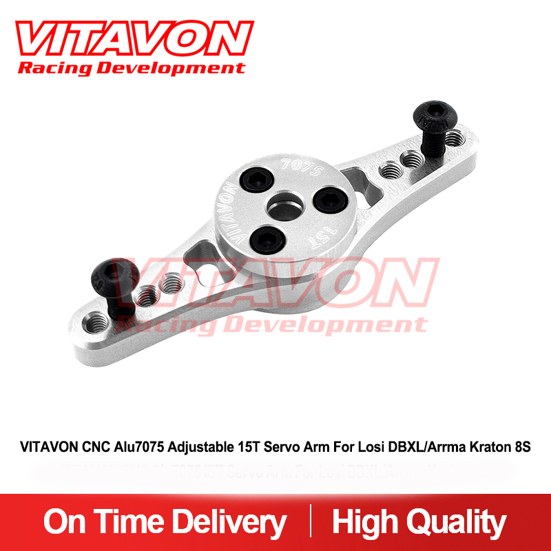 VITAVON CNC Alu7075 Adjustable 15T Servo Arm For Losi DBXL/Arrma Kraton 8S