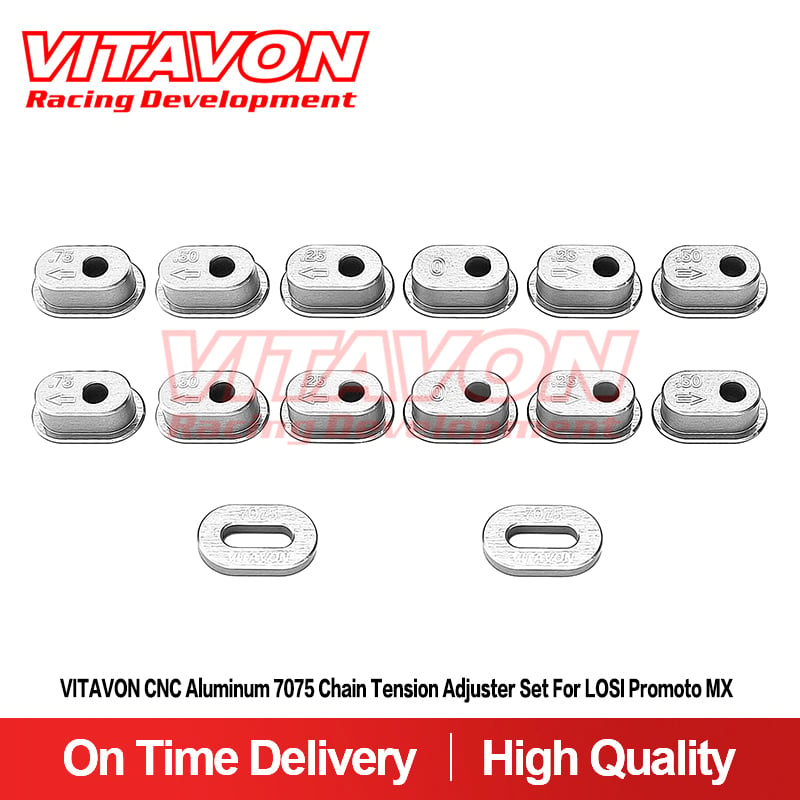 VITAVON CNC Aluminum 7075 Chain Tension Adjuster Set For LOSI Promoto MX LOS262002