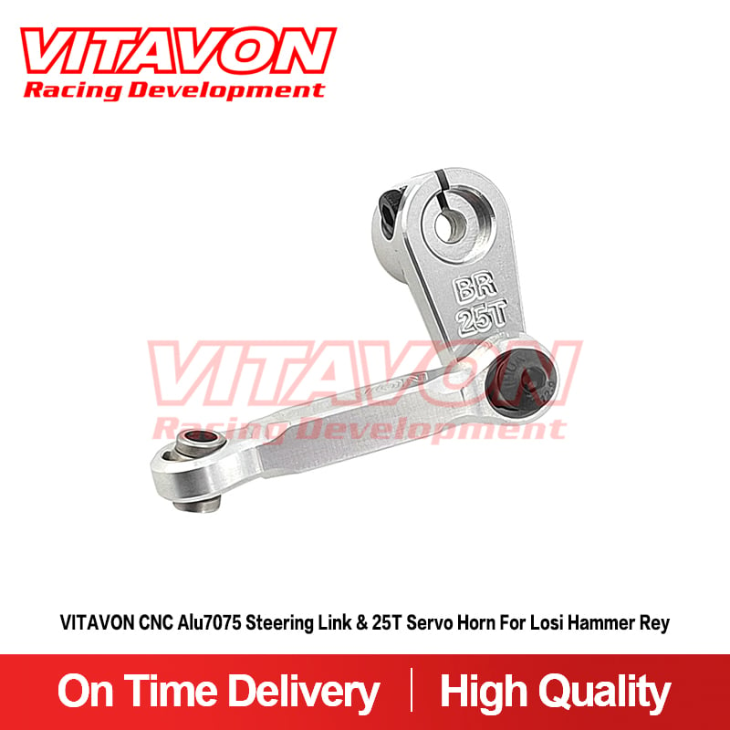 VITAVON CNC Alu7075 Steering Link &25T Servo Horn For Losi Hammer Rey