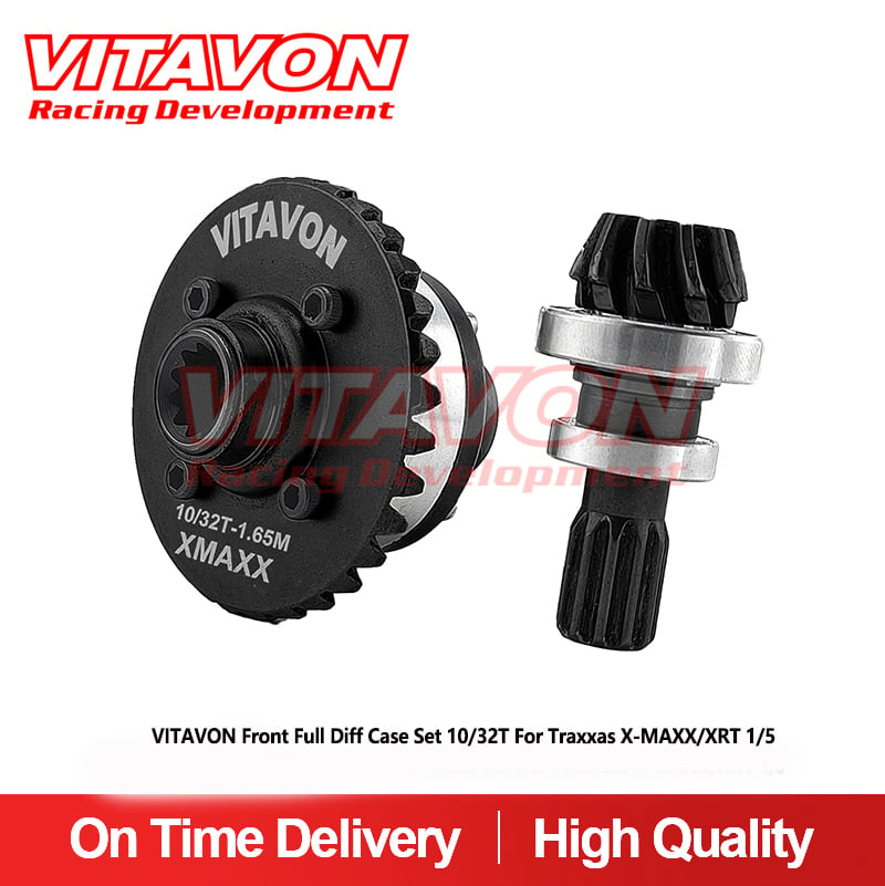 VITAVON Front Full Diff Case Set 10/32T For Traxxas X-MAXX/XRT 1/5