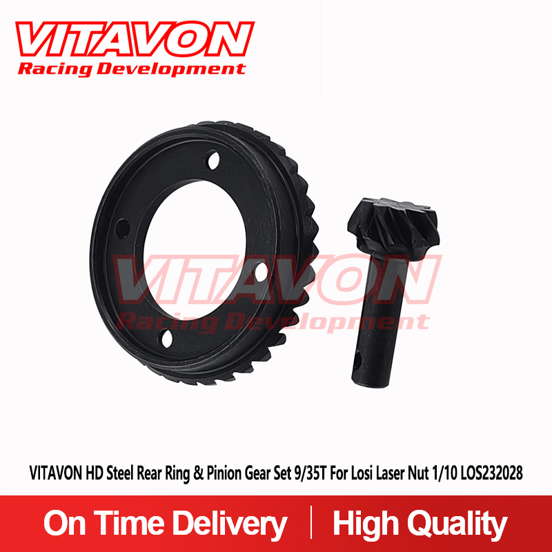 VITAVON HD Steel Rear Ring & Pinion Gear Set 9/35T For Losi Laser Nut 1/10 LOS232028
