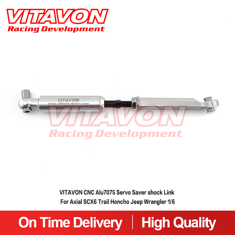 VITAVON CNC V1 Servo Saver Shock Link For Axial SCX6 Trail Honcho Jeep Wrangler 1/6