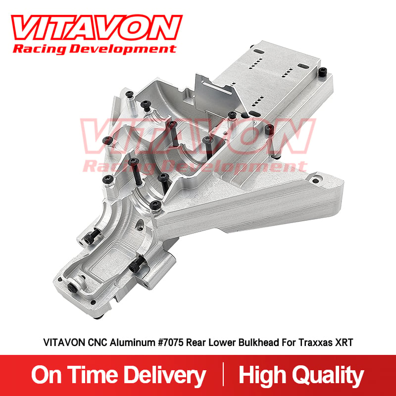 VITAVON CNC Aluminum #7075 Rear Lower Bulkhead for Traxxas XRT 1/5