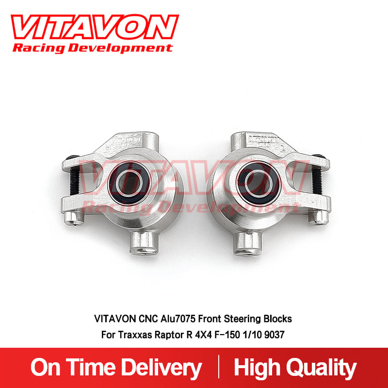 VITAVON CNC Alu7075 Front Steering Blocks For Traxxas Raptor R 4X4 F-150 1/10 9037