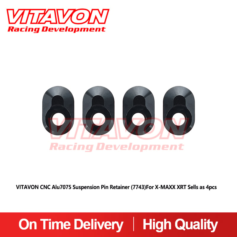 VITAVON CNC Alu7075 Suspension Pin Retainer (7743)For X-MAXX XRT Sells as 4pcs