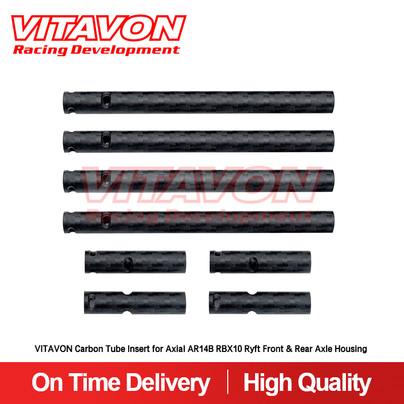 VITAVON Carbon Tube Insert for Axial AR14B RBX10 Ryft Front & Rear Axle Housing