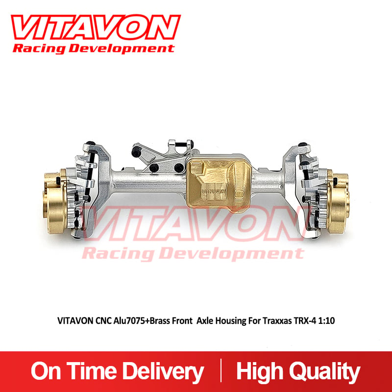 VITAVON Front Axle Housing CNC Alu7075+Brass for Traxxas TRX-4 TRX-6 1:10