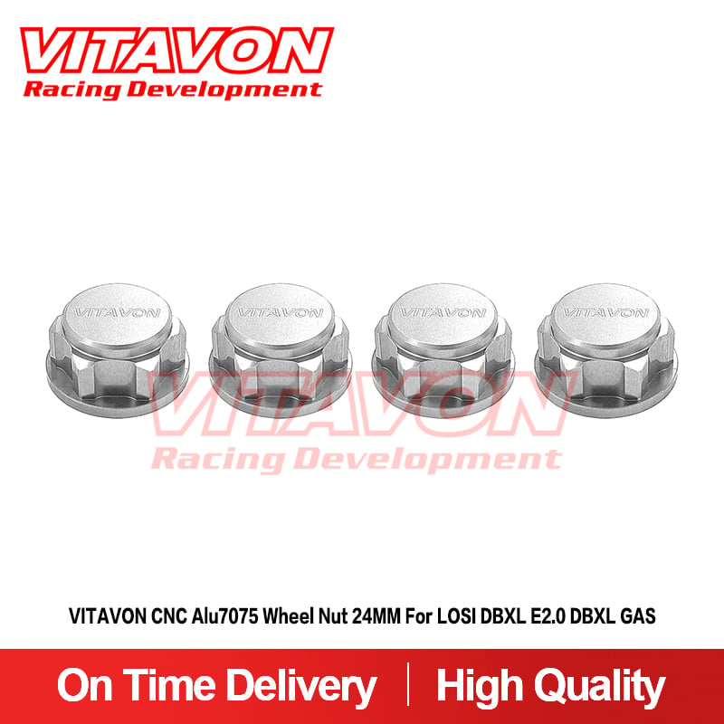 VITAVON CNC Alu7075 Wheel Nut 24MM For LOSI DBXL E2.0 DBXL GAS