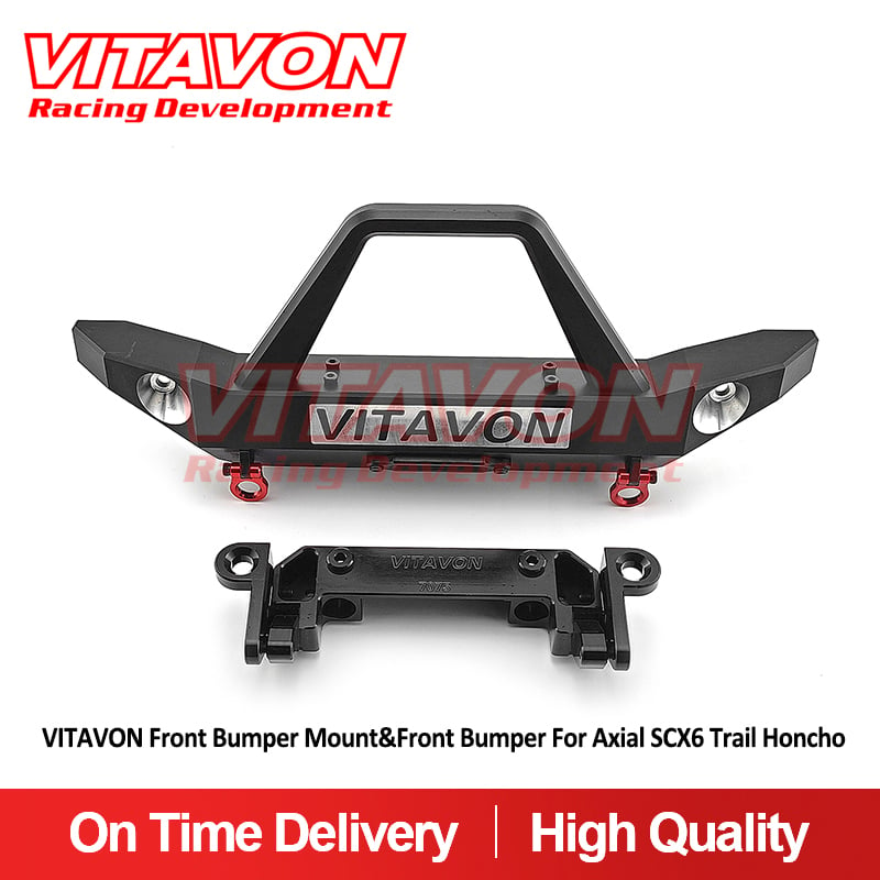 VITAVON Front Bumper Mount&Front Bumper for Axial SCX6 Trail Honcho 1/6