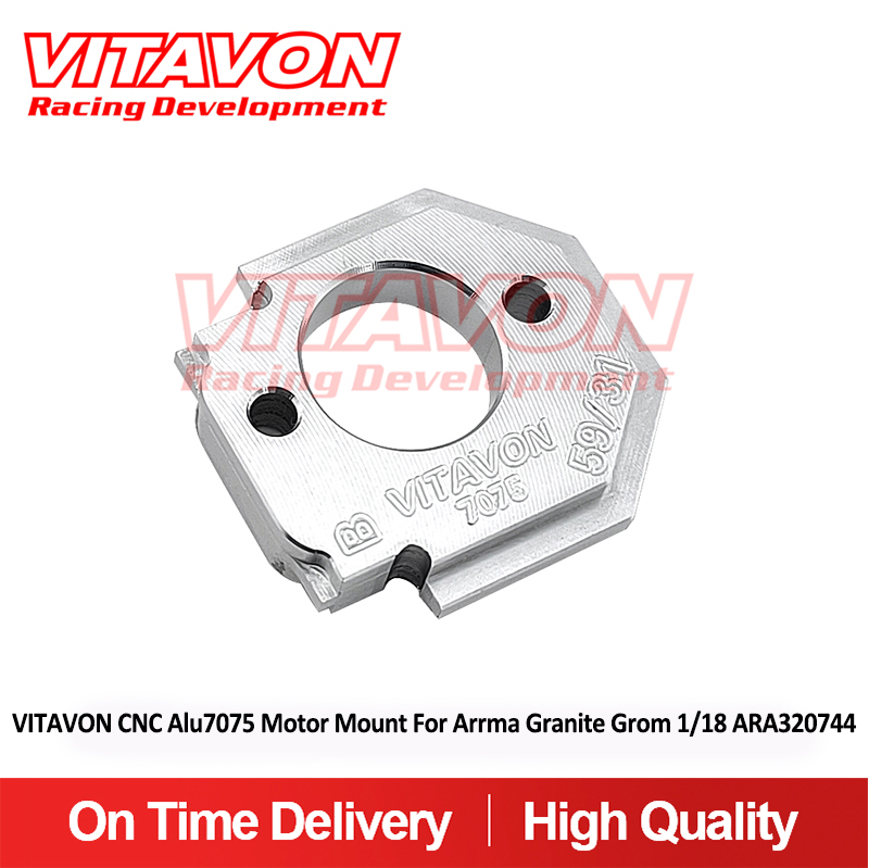 VITAVON CNC Alu7075 Motor Mount For Arrma Granite Grom 1/18 ARA320744