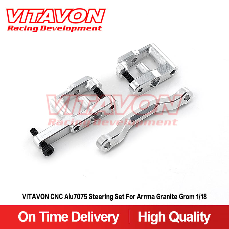VITAVON CNC Alu7075 Steering Set For Arrma Granite Grom 1/18 ARA340202