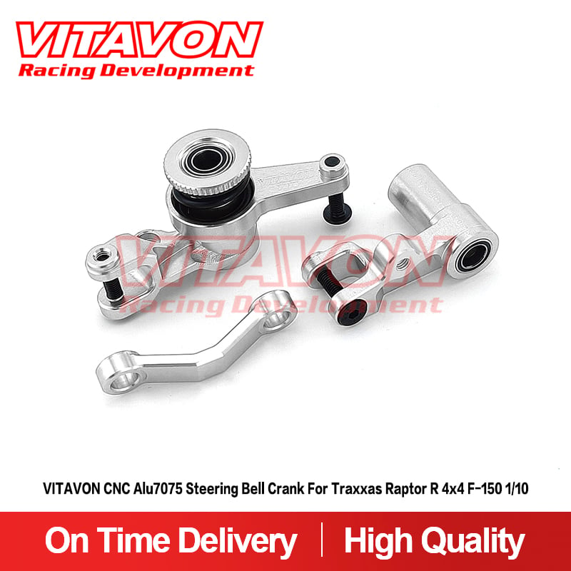 VITAVON CNC Alu7075 Steering Bell Crank For Traxxas Raptor R 4x4 F-150 1/10