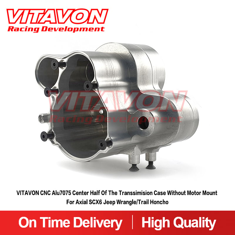 VITAVON CNC Alu7075 Half Center Transsimision Case Without Motor Mount For Axial SCX6 Jeep Wrangle/Trail Honcho