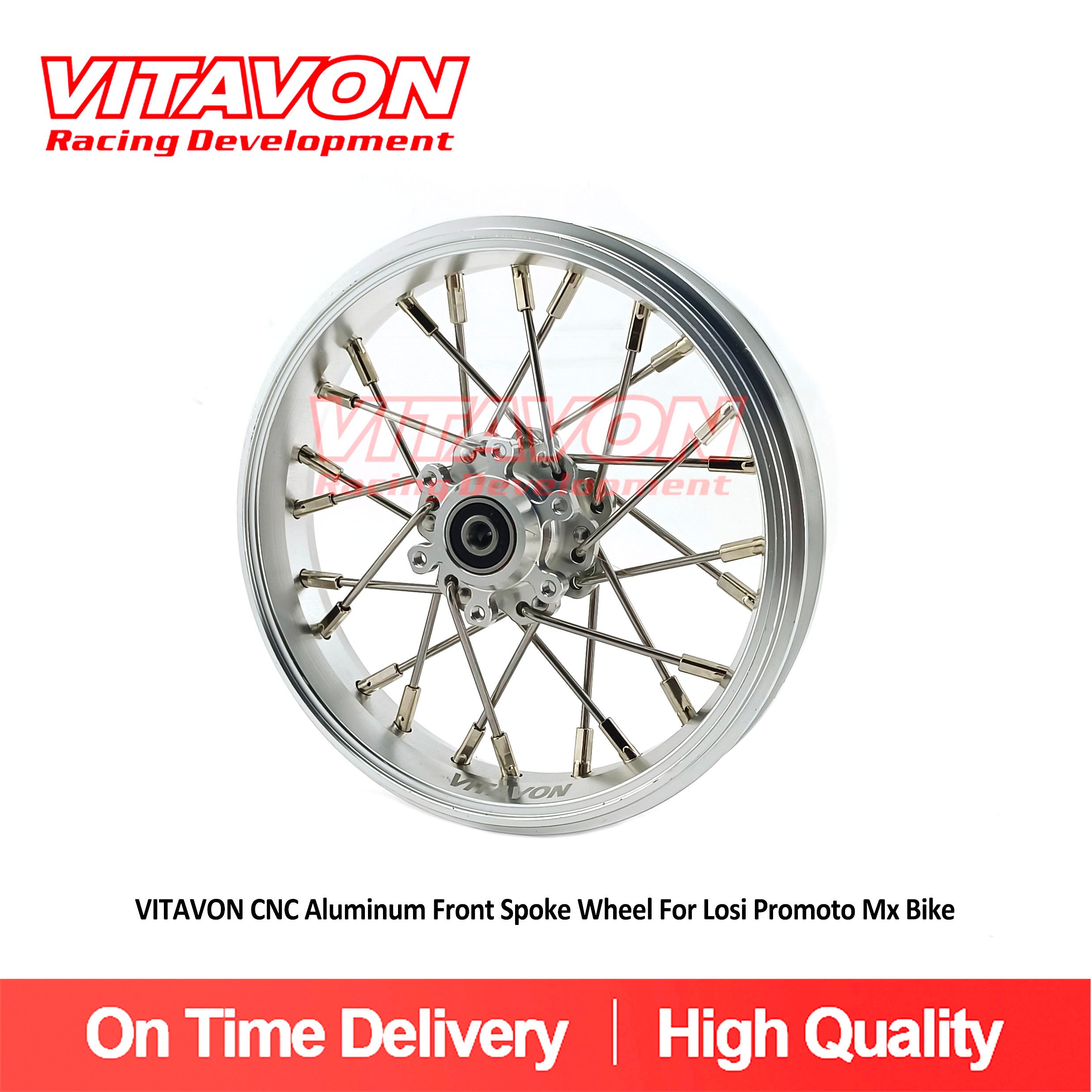 VitavonVITAVON CNC Aluminum Front Spoke Wheel For Losi Promoto MX