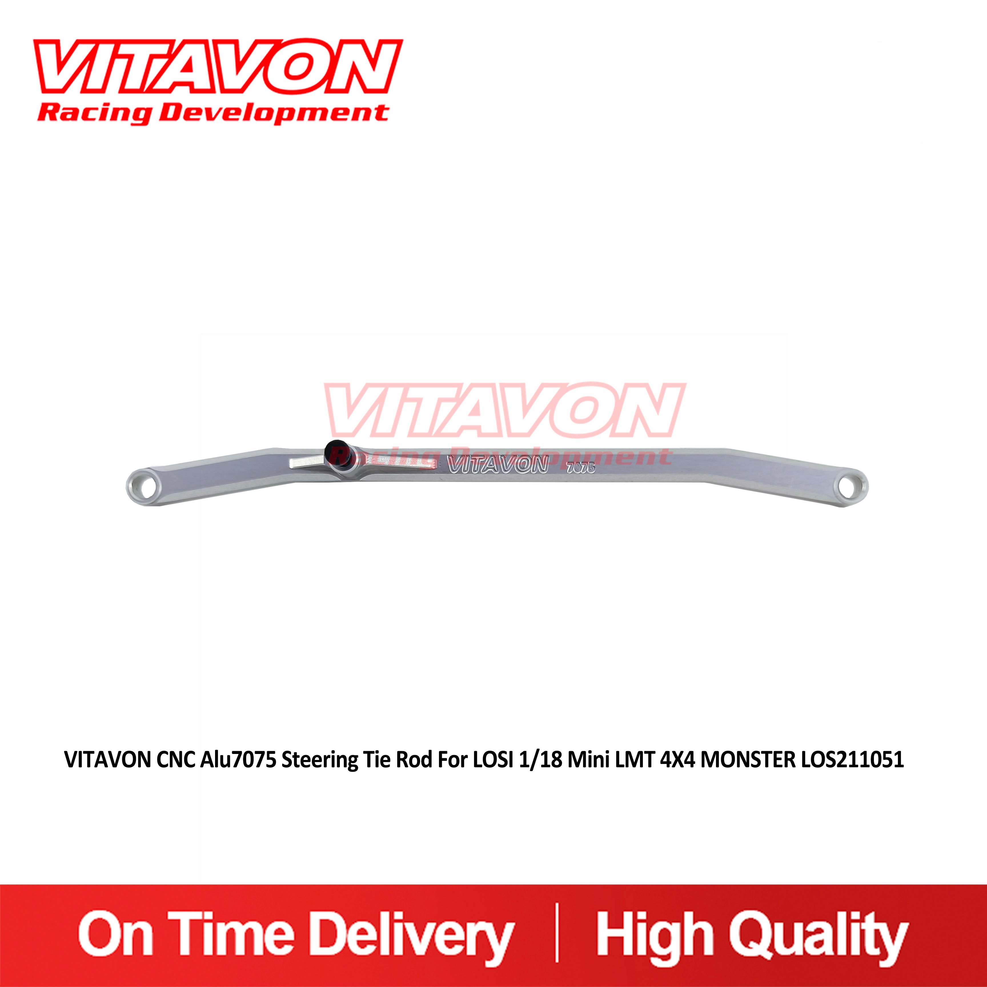 VITAVON CNC Alu7075 Steering Tie Rod For LOSI 1/18 Mini LMT 4X4 MONSTER LOS211051