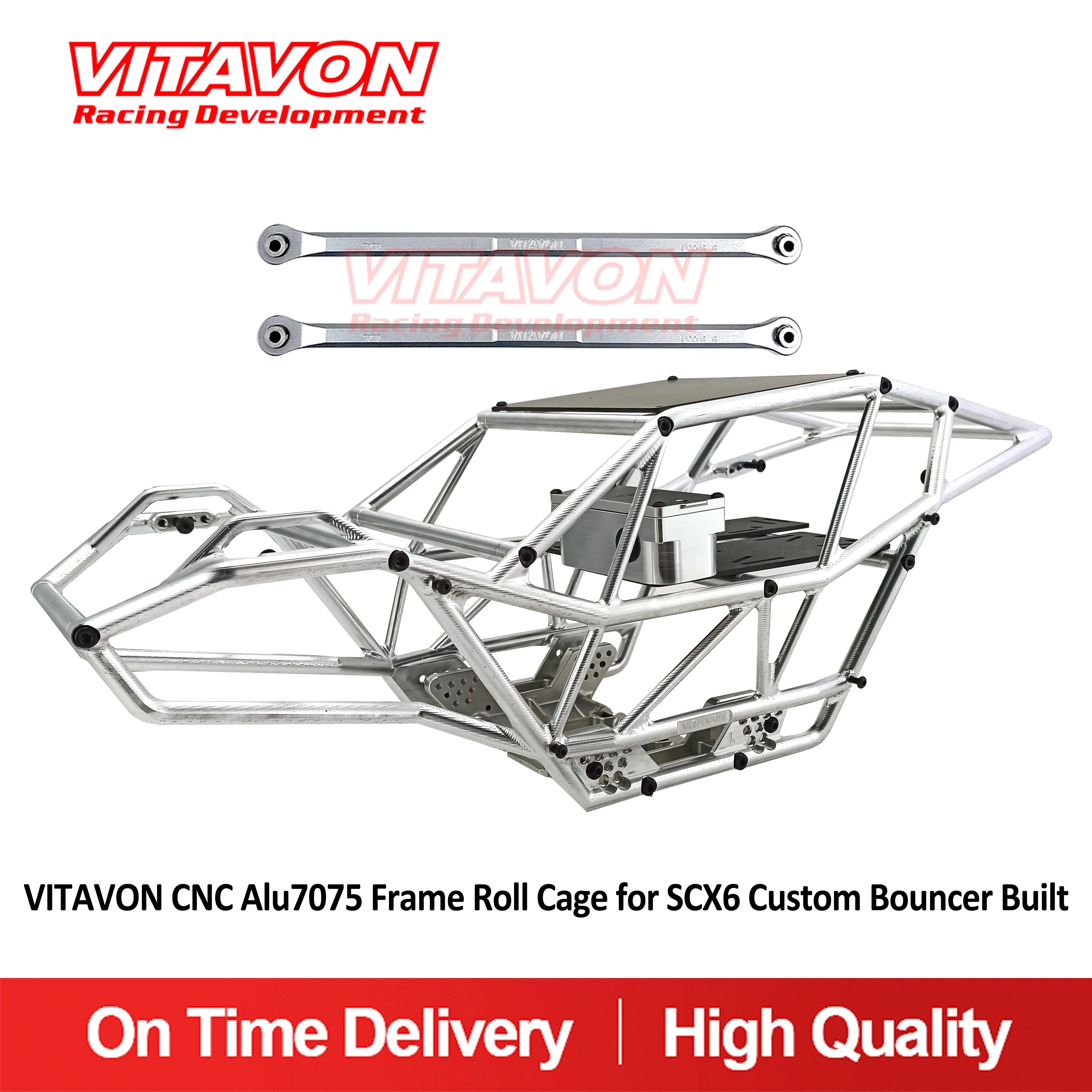 VITAVON CNC Alu7075 Frame Roll Cage for SCX6 Custom Bouncer Built
