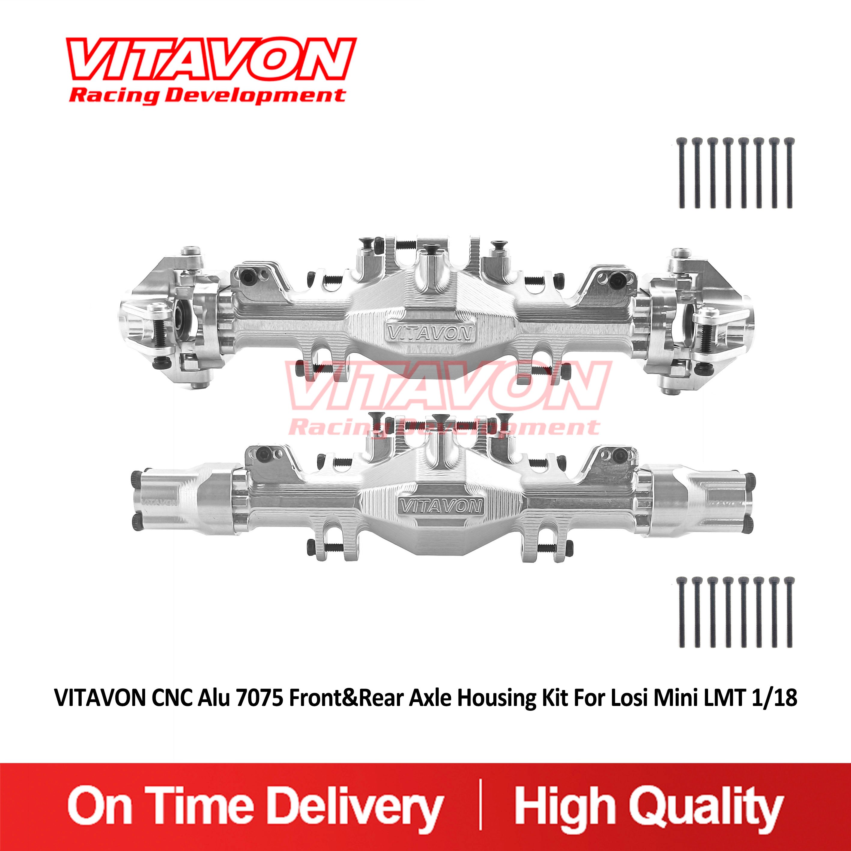 VITAVON CNC Alu 7075 Front&Rear Axle Housing Kit For Losi Mini LMT 1/18