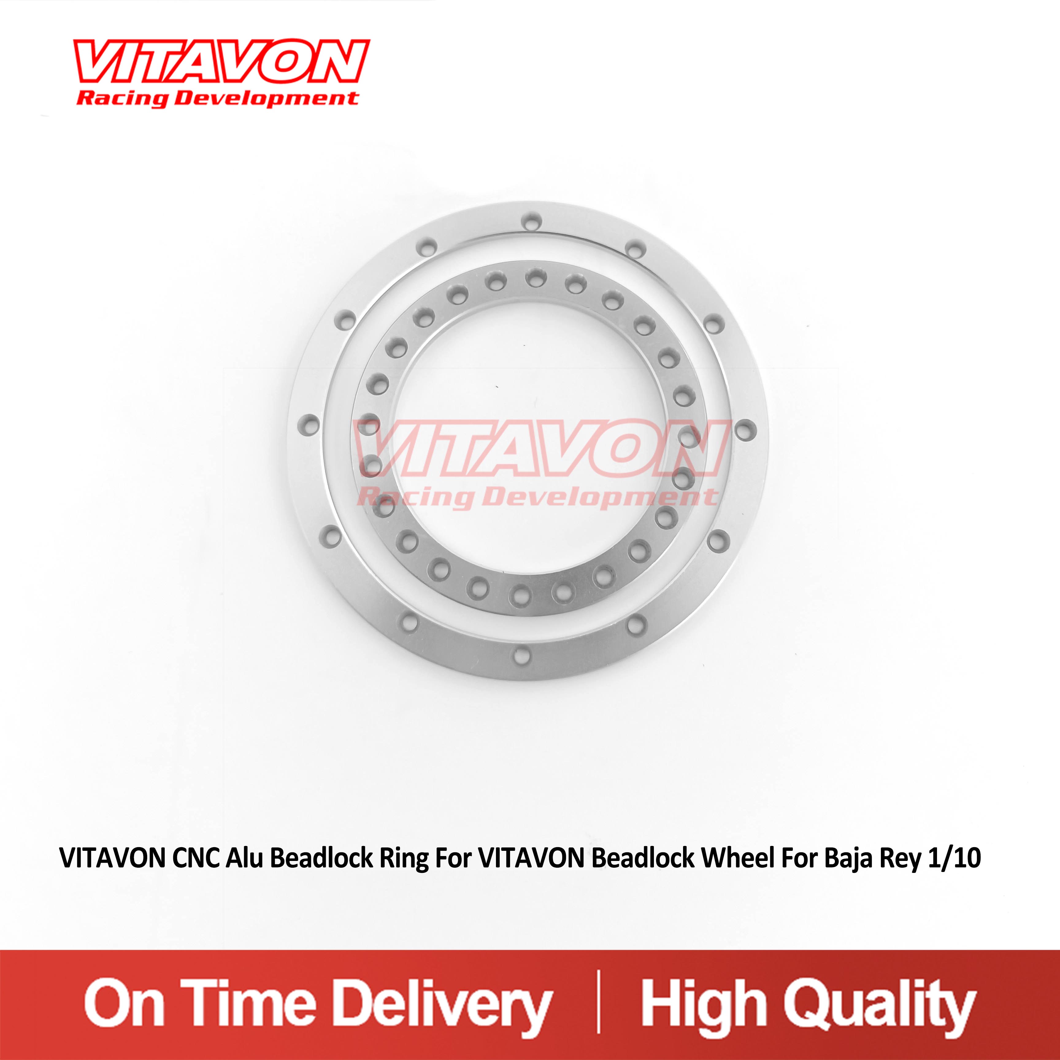 VITAVON CNC Alu Beadlock Ring For VITAVON Beadlock Wheel For Baja Rey 1/10