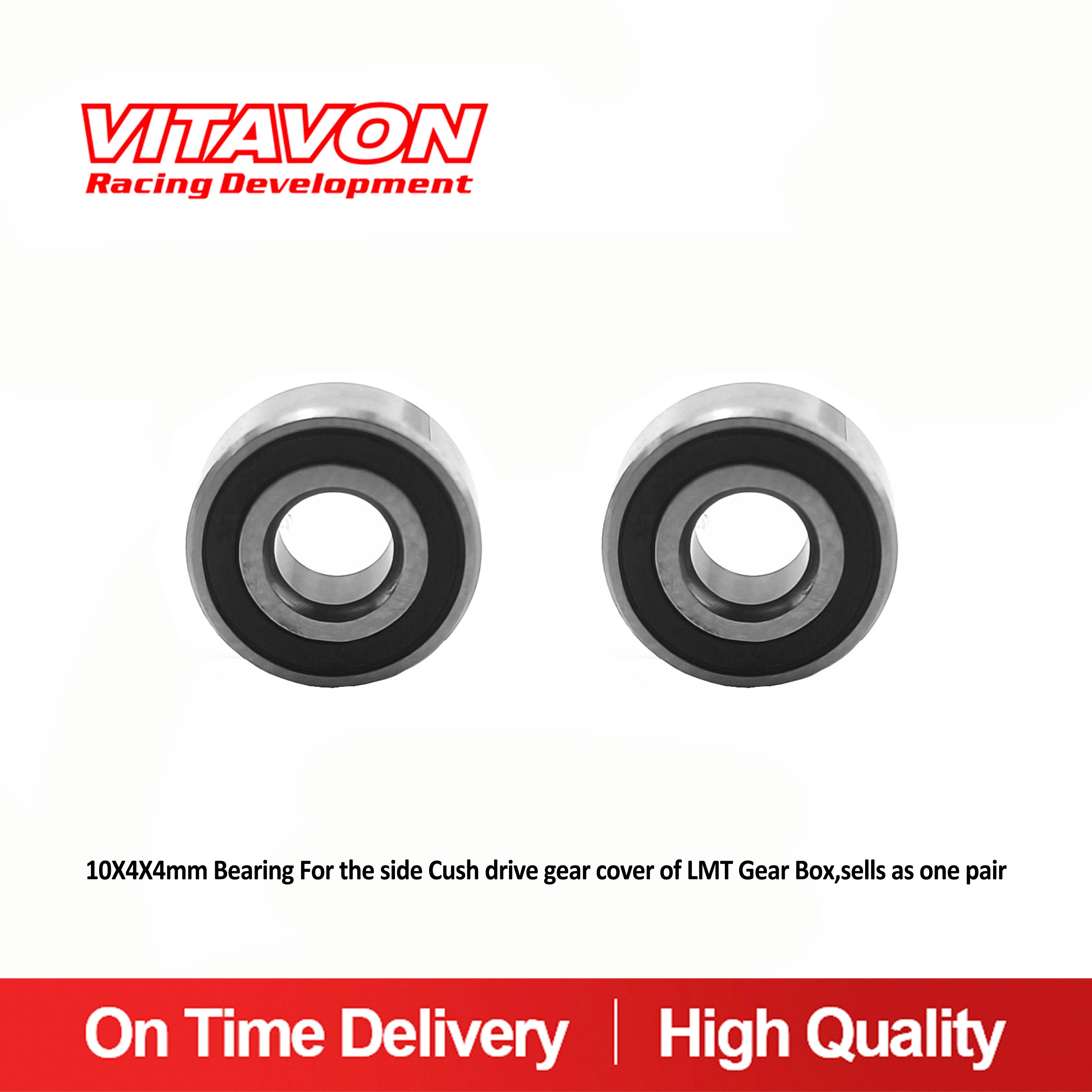 10X4X4mm Bearing For the side Cush drive gear cover of LMT Gear Box,sells as one pair