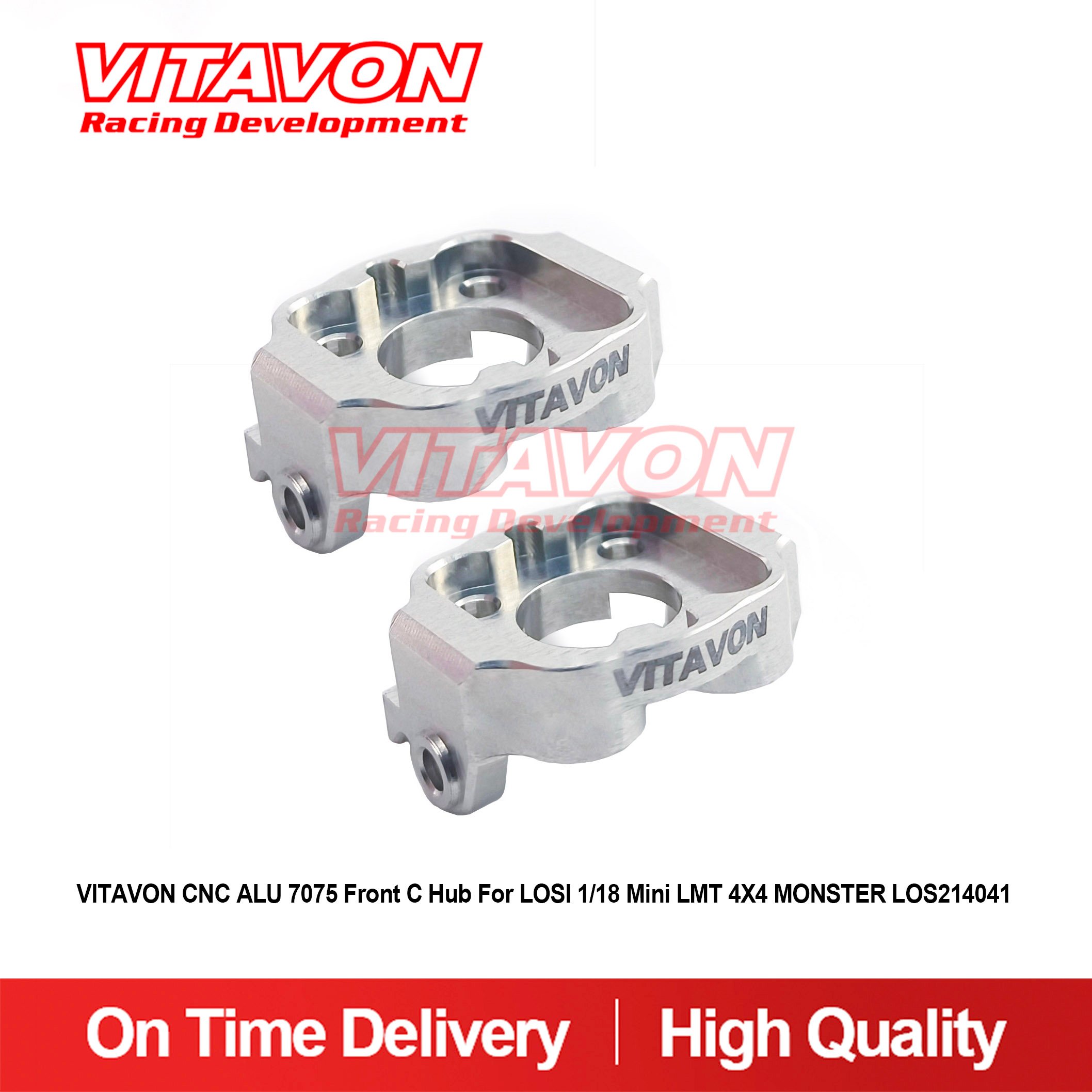 VITAVON CNC ALU 7075 Front C Hub For LOSI 1/18 Mini LMT 4X4 MONSTER LOS214041