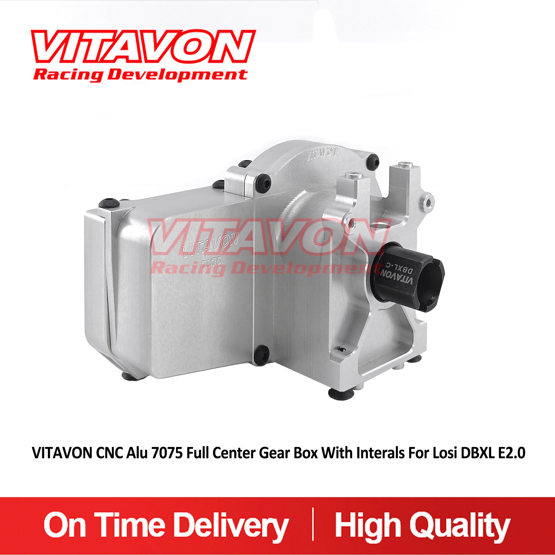 VITAVON CNC Alu 7075 Full Center Gear Box With Interals For Losi DBXL E2.0
