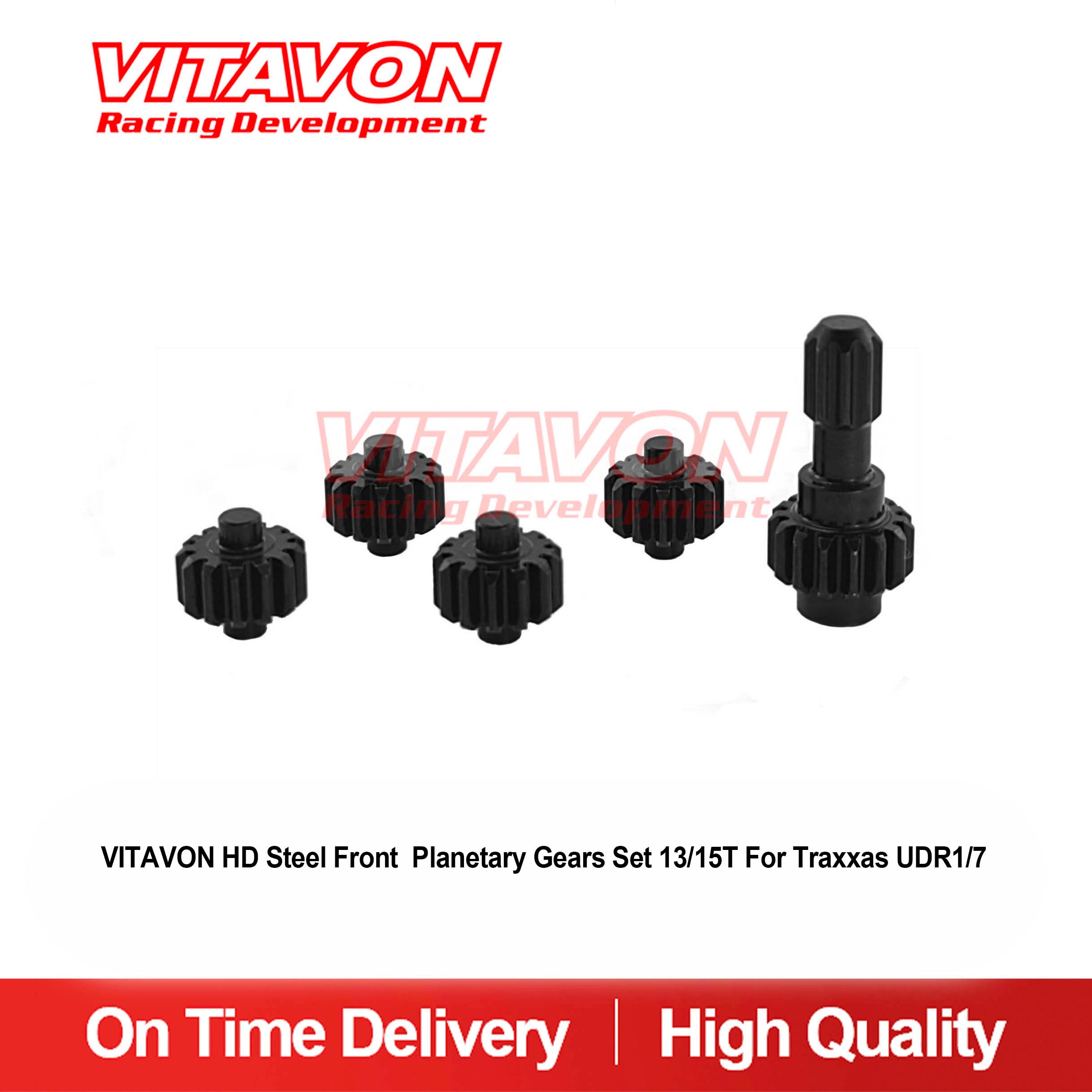 VITAVON HD Steel Planetary Front Gears set 13/15T For Traxxas UDR1/7