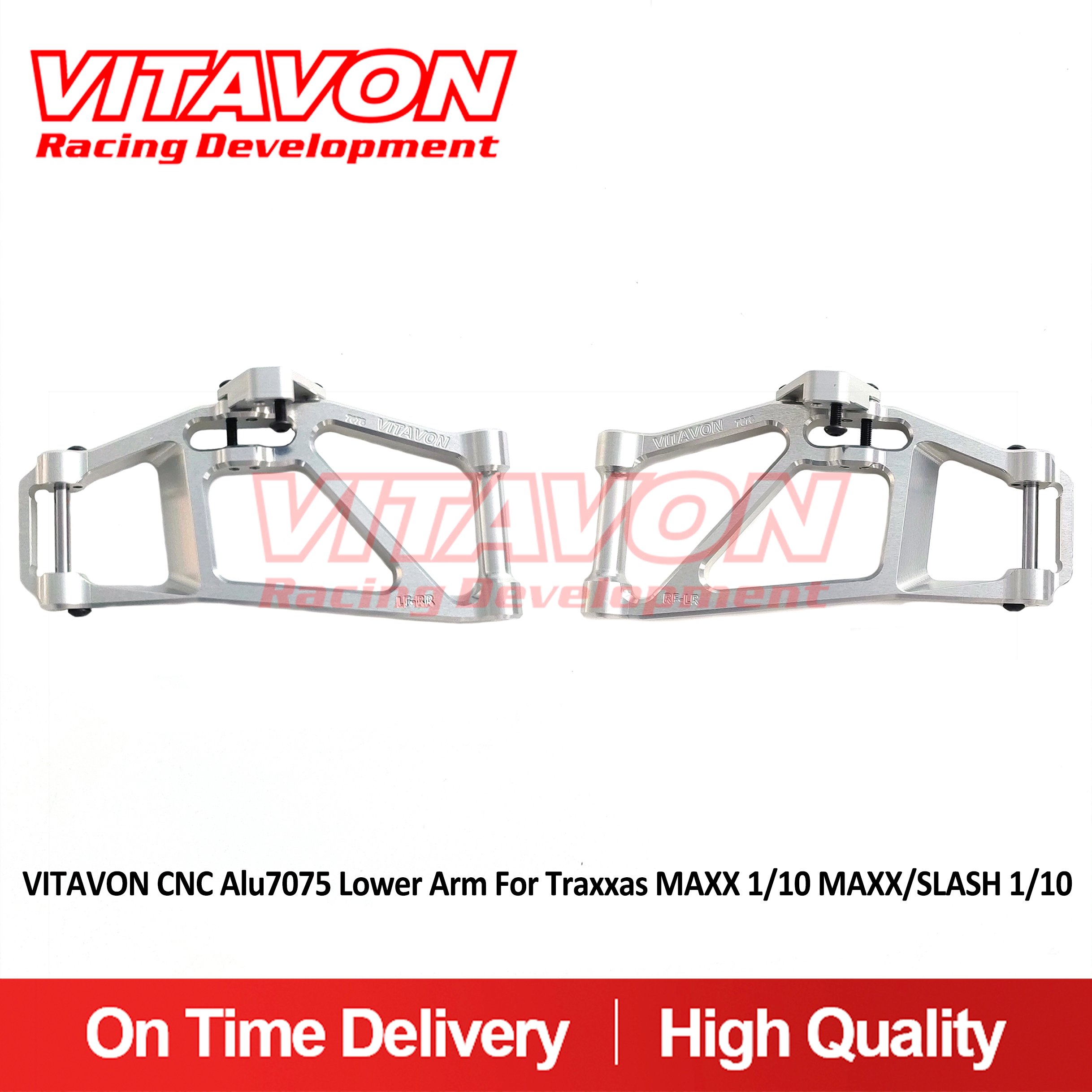 VITAVON CNC Alu7075 Lower Arm For Traxxas MAXX 1/10 MAXX/SLASH 1/10