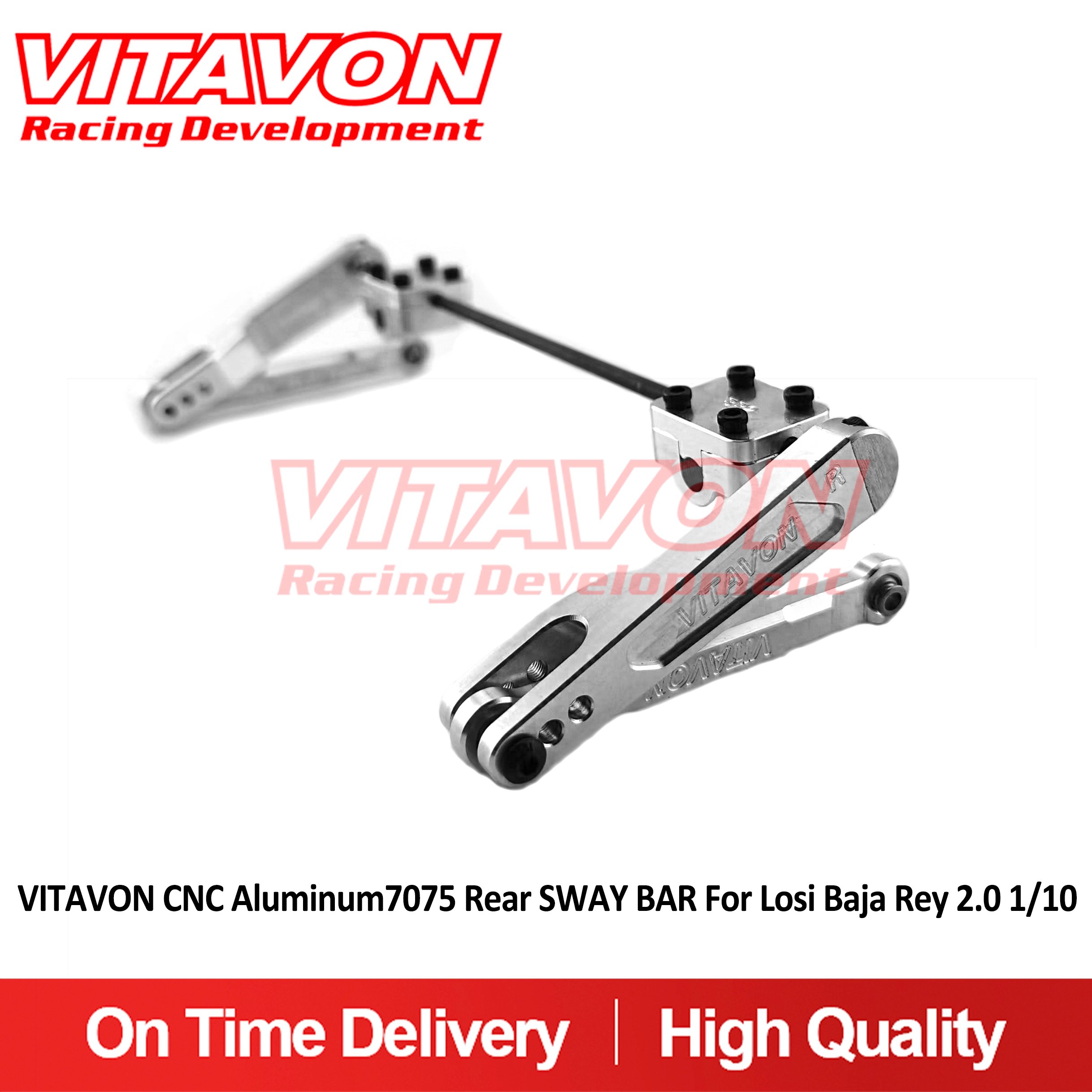 VITAVON CNC Aluminum7075 Rear SWAY BAR For Losi Baja Rey 2.0 1/10