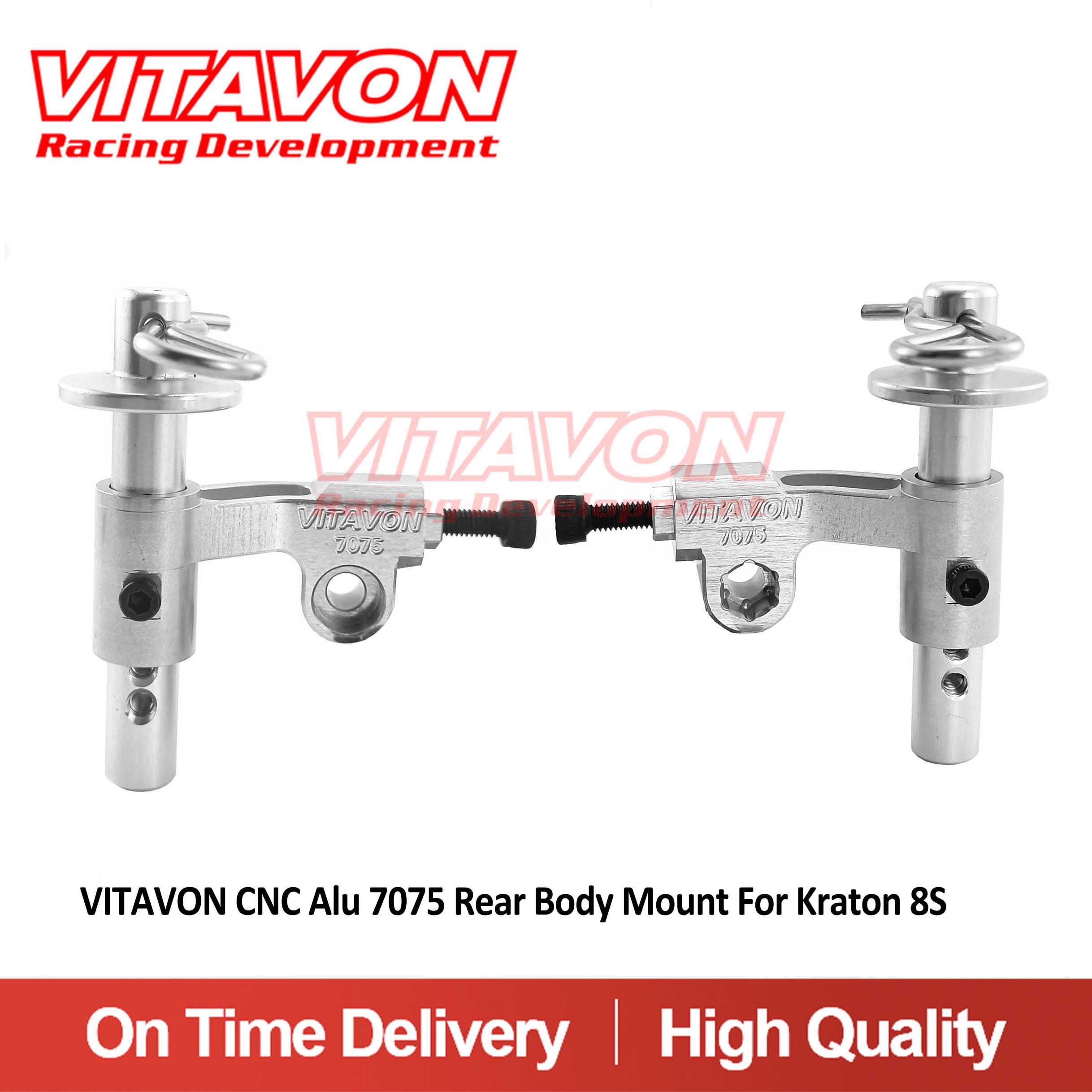 VITAVON CNC Alu 7075 Rear Body Mount For Kraton 8S 1/5