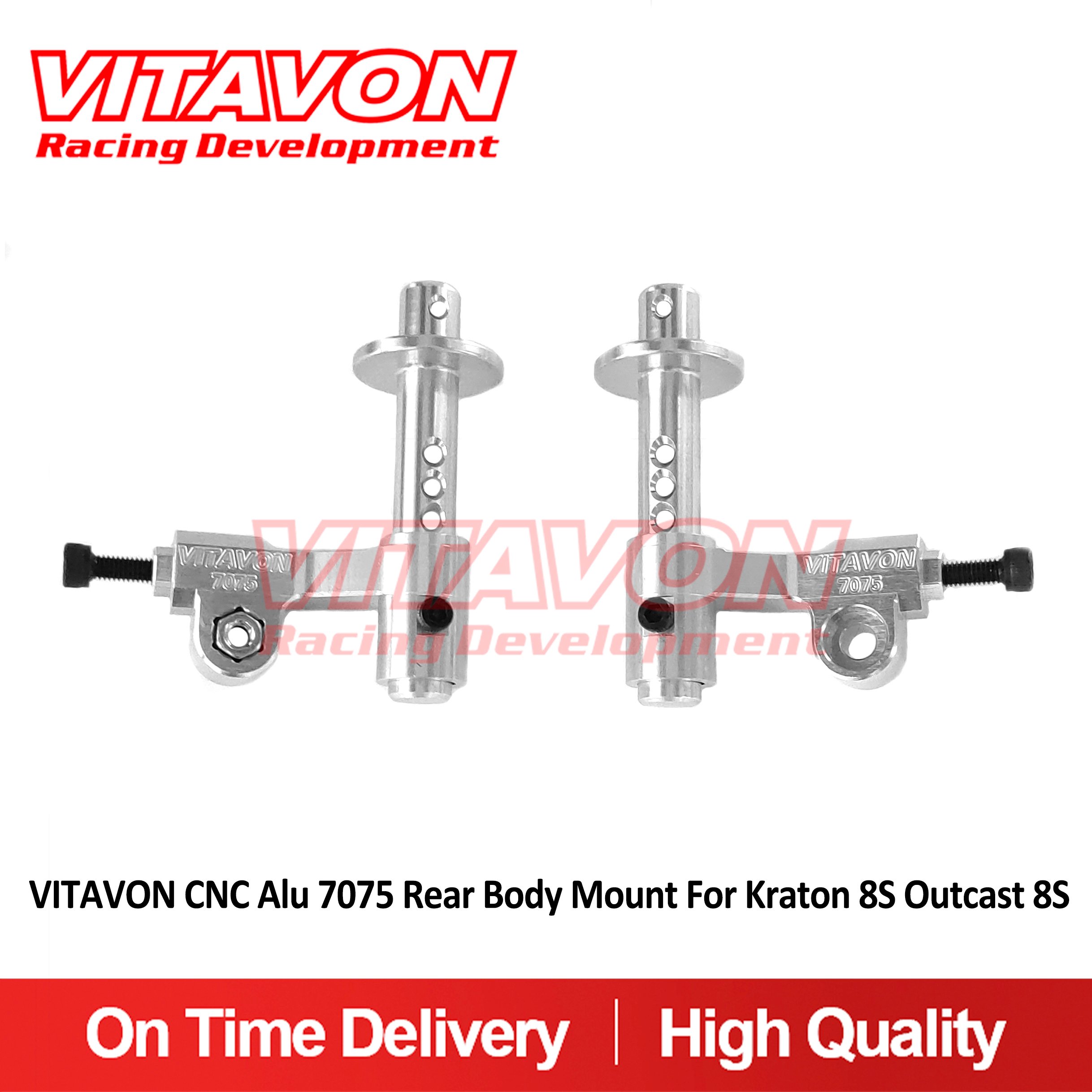 VITAVON CNC Alu 7075 Rear Body Mount For Kraton 8S Outcast 8S