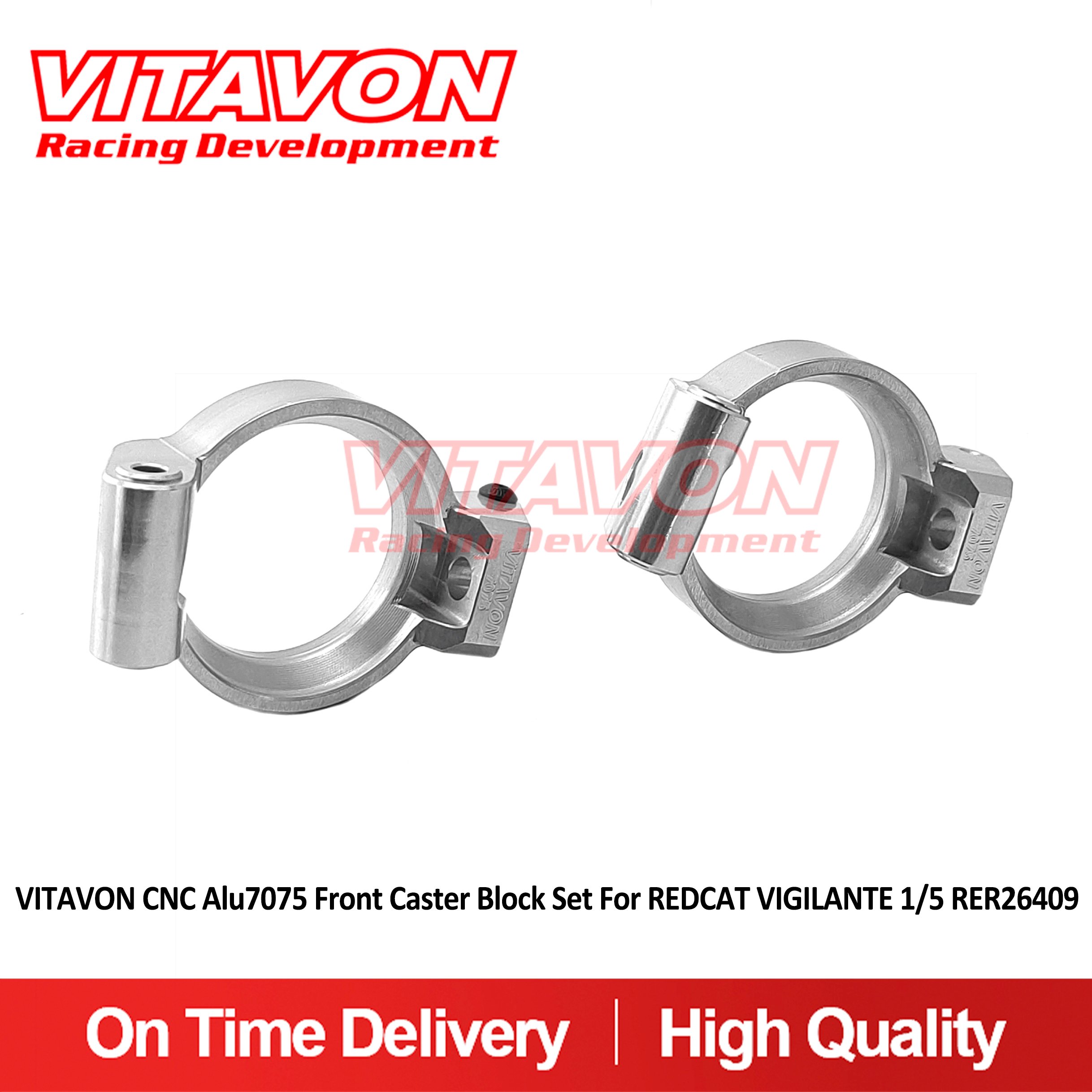 VITAVON CNC Alu7075 Front Caster Block Set For REDCAT VIGILANTE 1/5 RER26409
