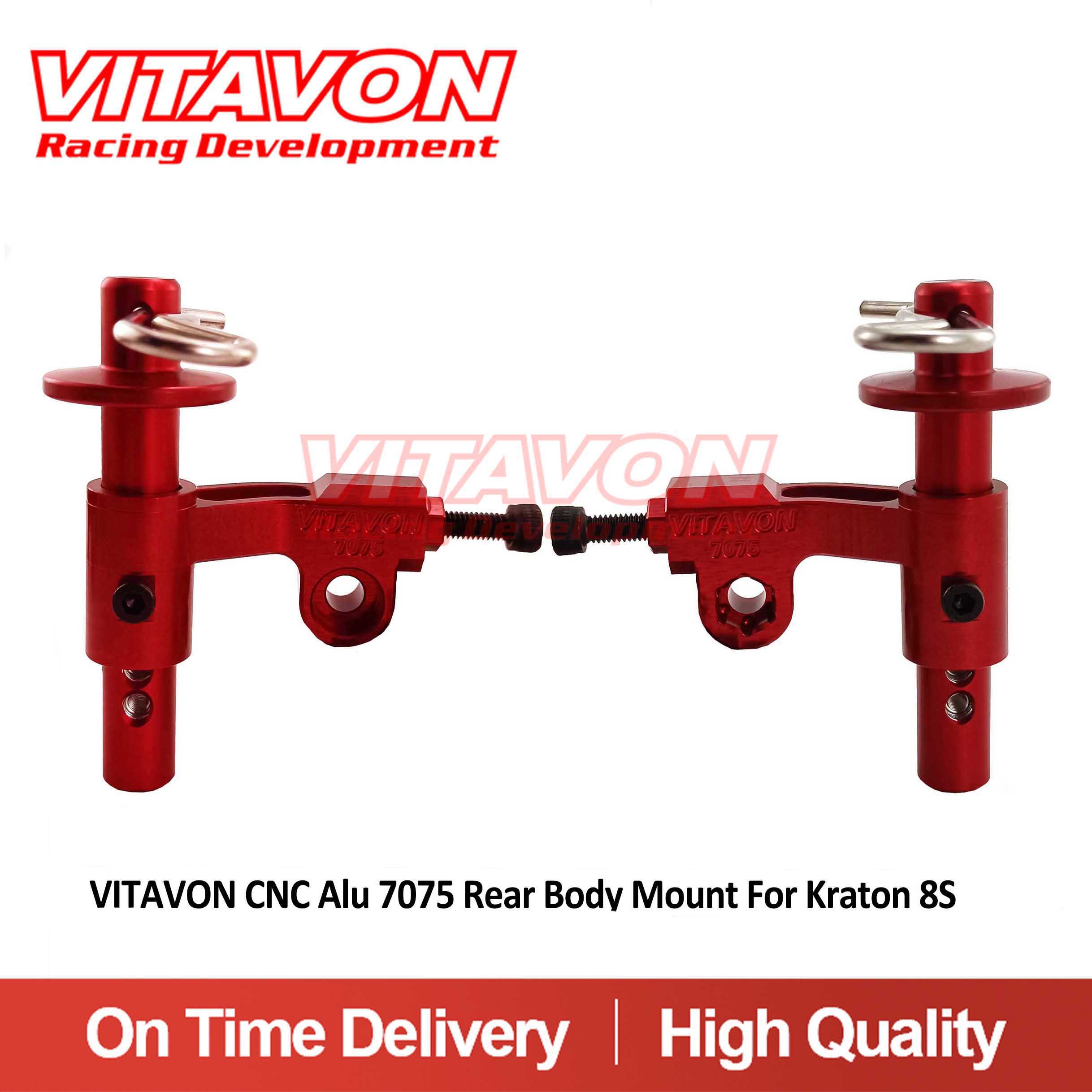 VITAVON CNC Alu 7075 Rear Body Mount For Kraton 8S 1/5