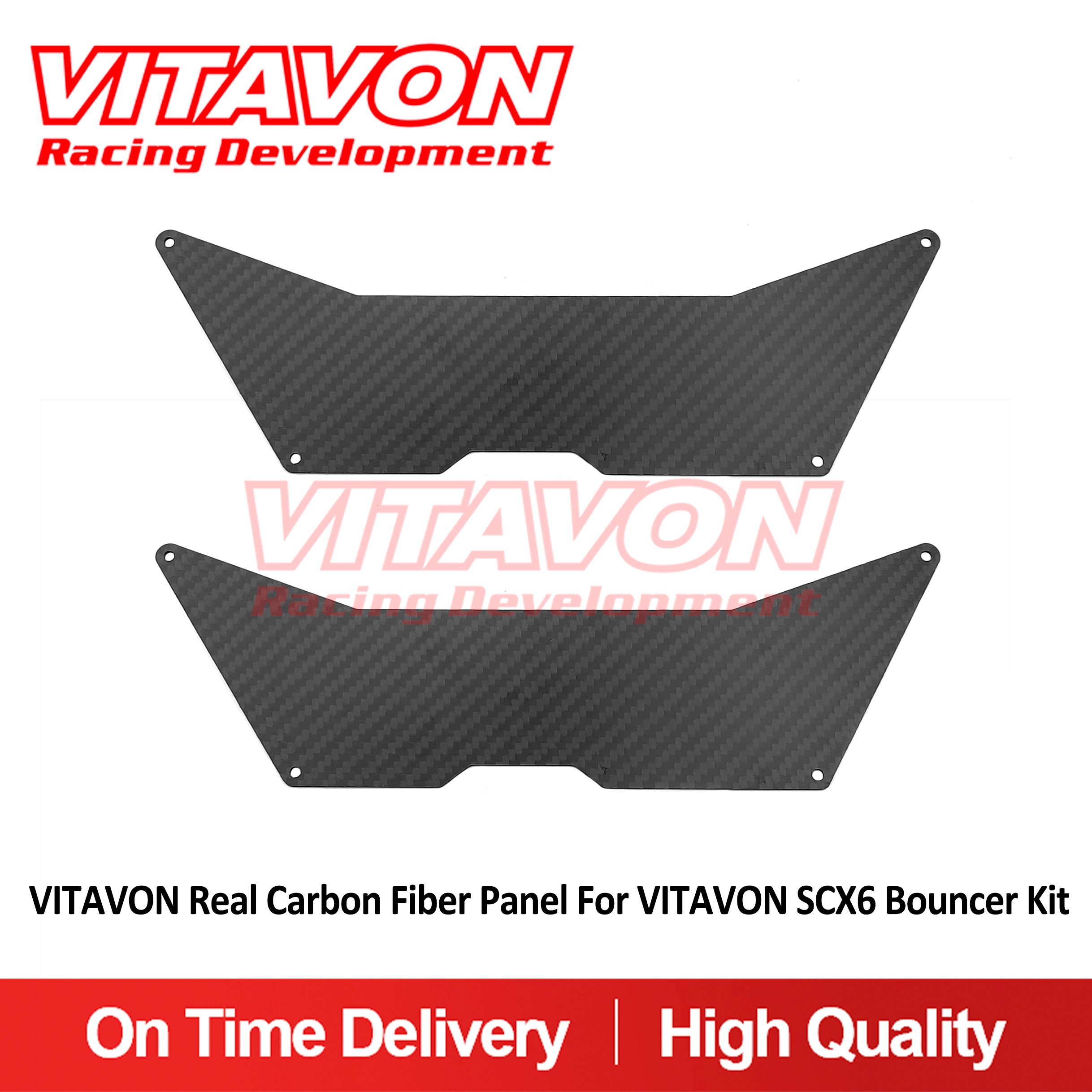 VITAVON Real Carbon Fiber Panel For VITAVON SCX6 Bouncer Kit